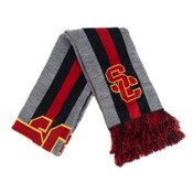 USC Trojans Gray SC Interlock Big Logo Scarf